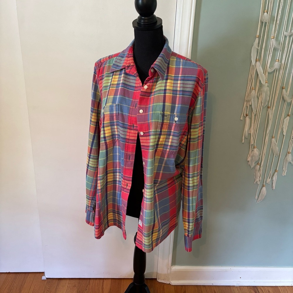 Ralph Lauren Colorful Plaid button down Shirt